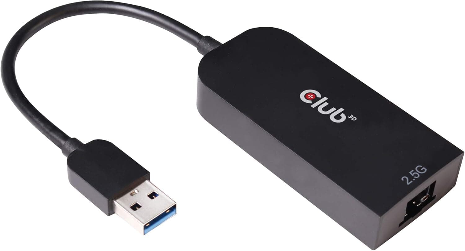 Club3D USB 3.2 Gen1 Type A to RJ45 2.5Gb 高速イーサネット アダプタ (CAC-1420)