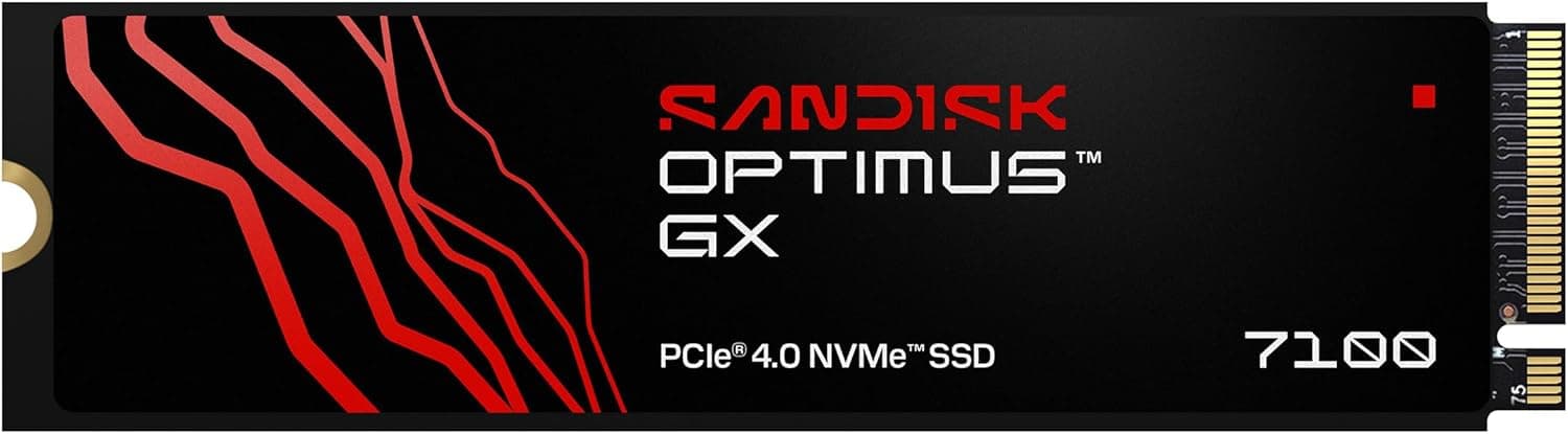 SANDISK 2TB Optimus GX 7100 NVMe SSD - PCIe Gen 4 M.2 2280 最大7