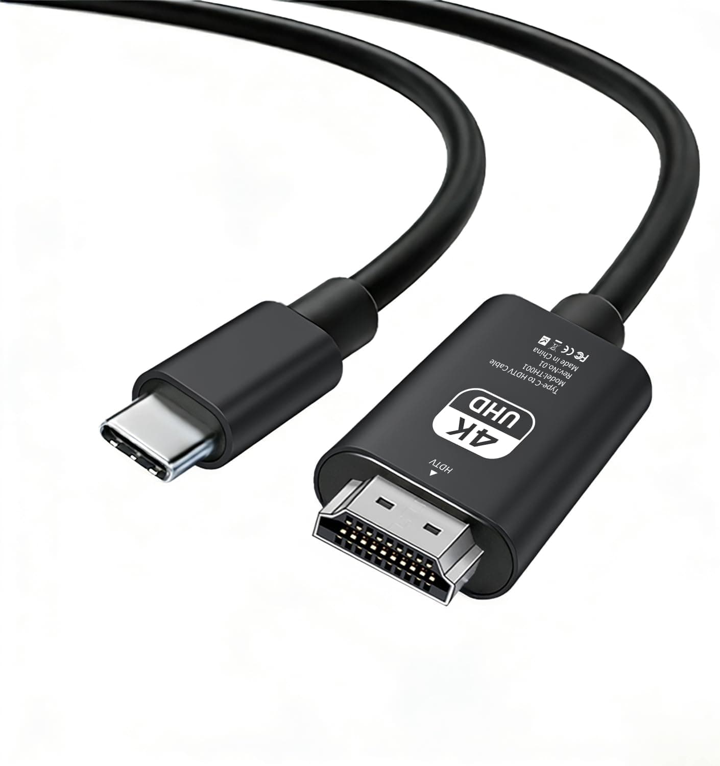 HDMI Type-C to HDMI ケーブル 3m【4K 対応 HDR対応