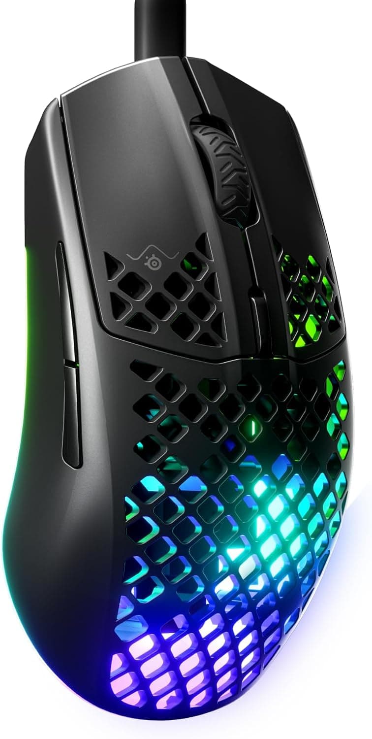SteelSeries Aerox 3 - Holey RGBゲーミングマウス - 超軽量防水設計 - 8