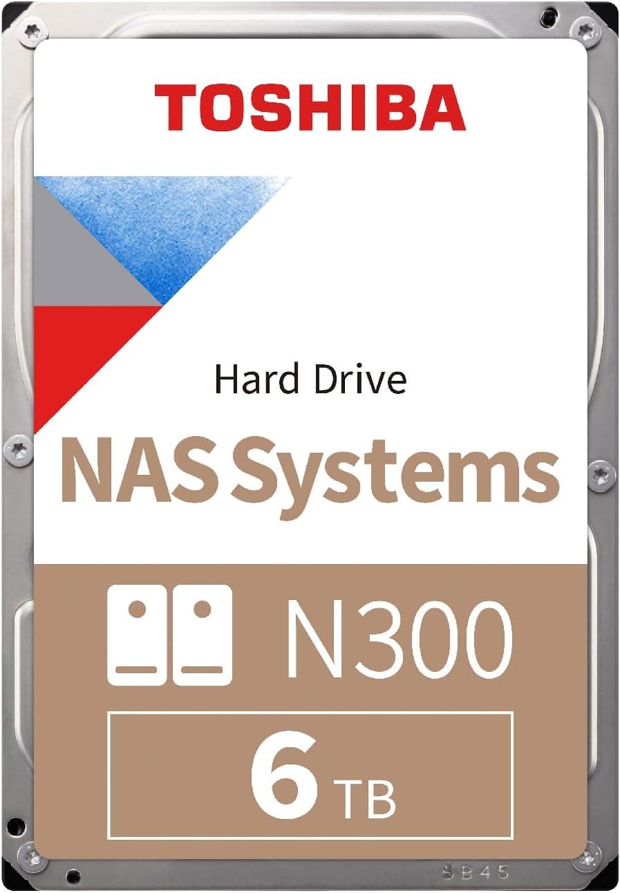 東芝 N300シリーズ 3.5" NAS HDD 6TB(CMR) フィールドレイク取扱品 3年保証国内サポート・故障時の同時交換対応 N300A06 - HDWG760UZSVA 7