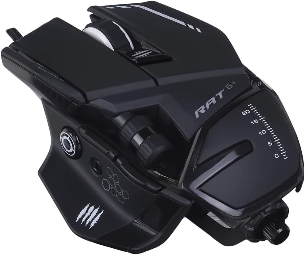 MAD CATZ ゲーミングマウス R.A.T.6+ 有線光学式ゲーミングマウス MR04DCINBL000-0 ブラック