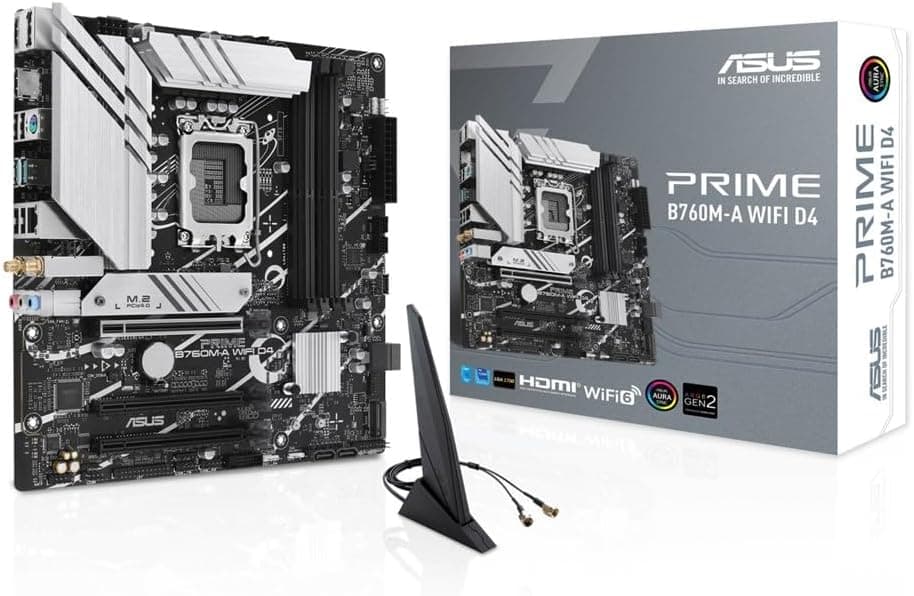 ASUS PRIME B760M-A WIFI D4 intel 第14・13・12世代 CPU対応 LGA1700 B760 搭載 DDR4 mATX マザーボード