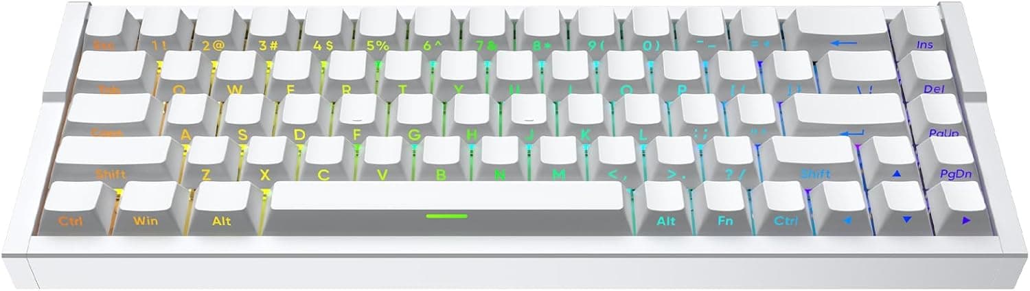 IROK MG68ACE 68キー 有線磁気スイッチキーボードアルミニウム合金ボディ 8K低遅延ホットスワップ可能 ARGB ウェブドライバー ラピッドトリガー カスタマイズ可能なゲーミングキーボード (ホワイト)