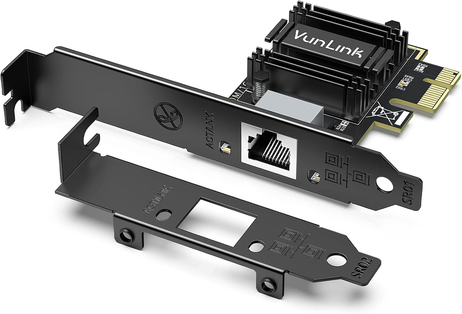 5G PCIe ネットワークカード VunLink 5Gbps イーサネットアダプター Realtek RTL8126 マルチスピード 1G
