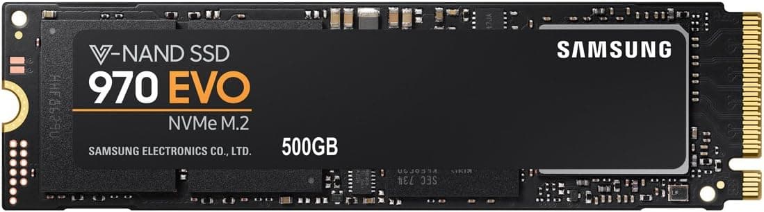 Samsung 970 EVO 500GB PCIe Gen 3.0 ×4 NVMe M.2 (2280) 最大 3
