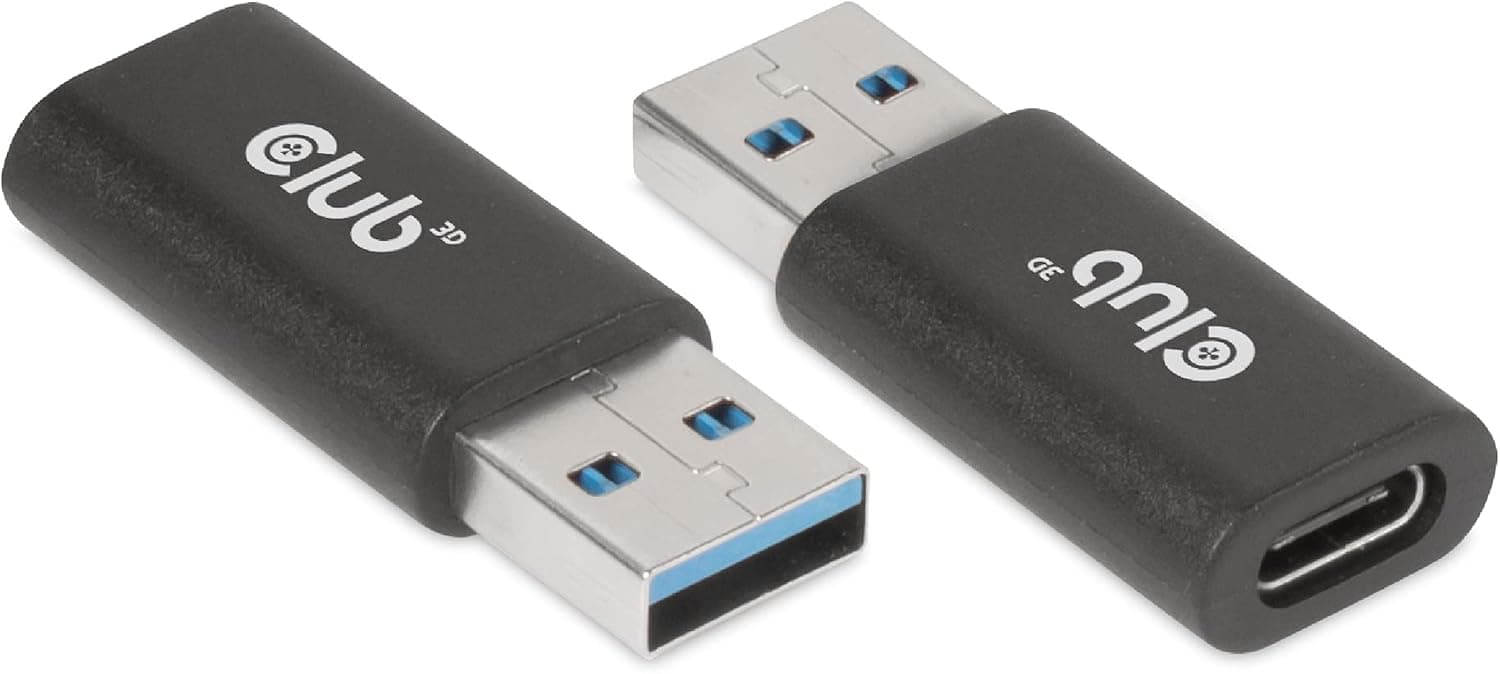 Club 3D USB 3.2 Gen1 Type A to USB 3.2 Gen1 Type C オス