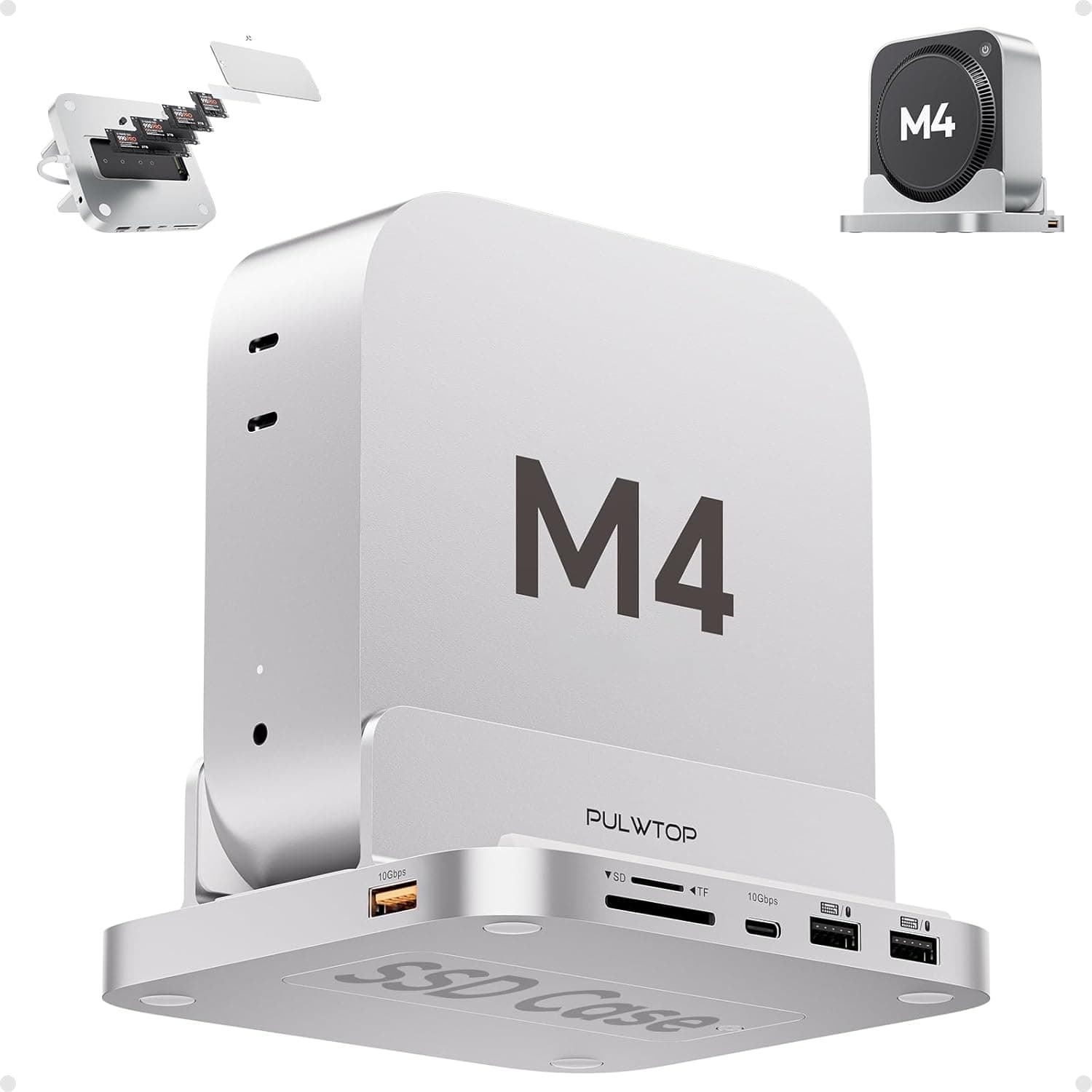 PULWTOP 8 in 1 USB C ハブ Mac Mini M4
