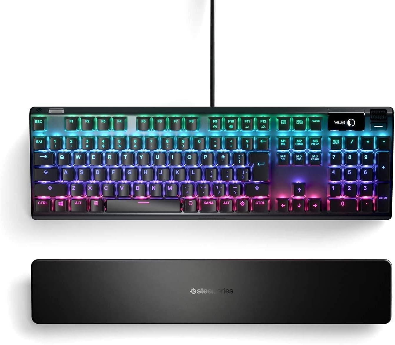 SteelSeries ラピッドトリガー 搭載ゲーミングキーボード有線日本語配列磁気ホール効果センサー OmniPointスイッチ有機ELディスプレイ搭載 Apex Pro JP 64629