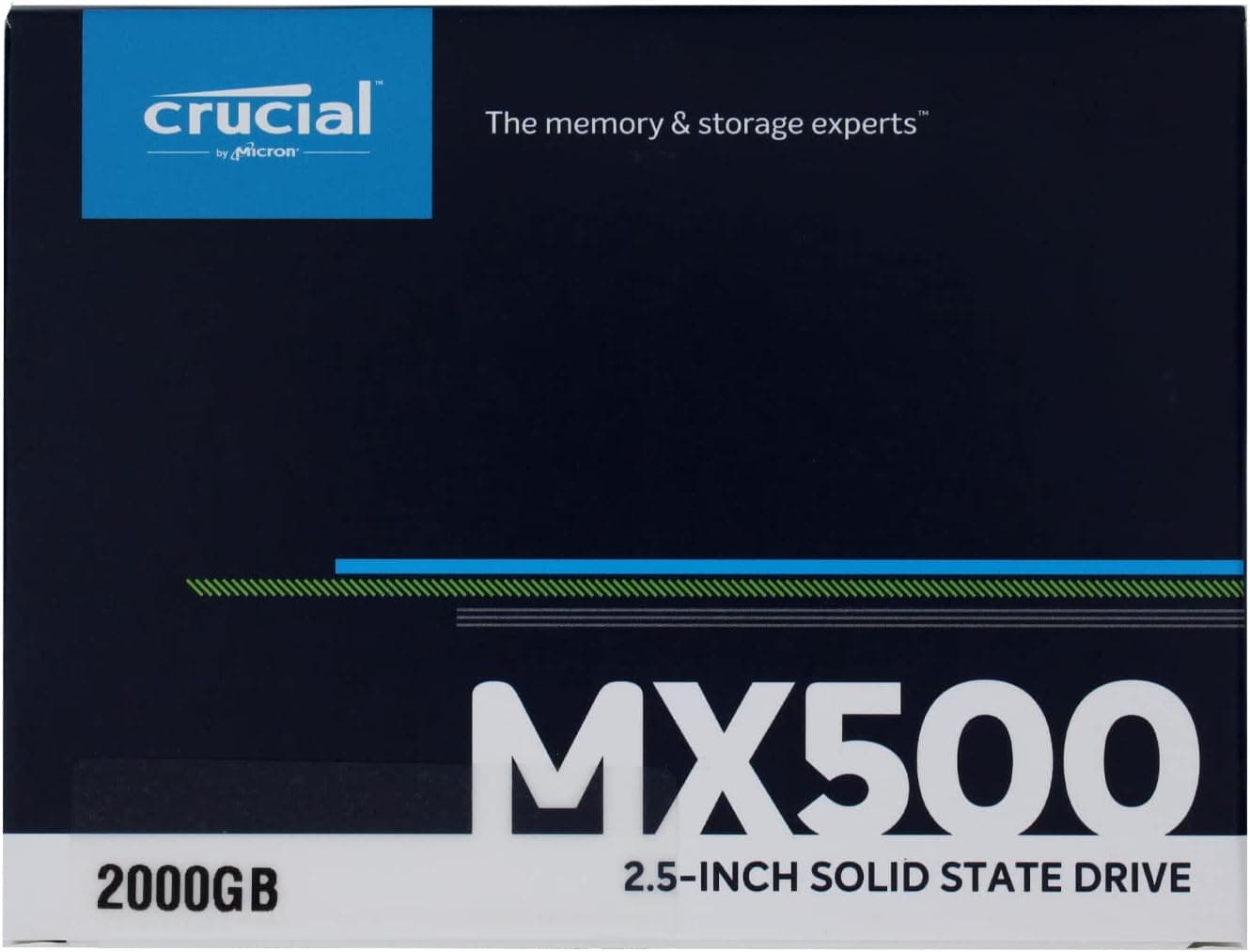 Crucial クルーシャル SSD 2TB MX500 SATA3 内蔵 2.5インチ 7mm CT2000MX500SSD1【5年保証】 [並行輸入品]