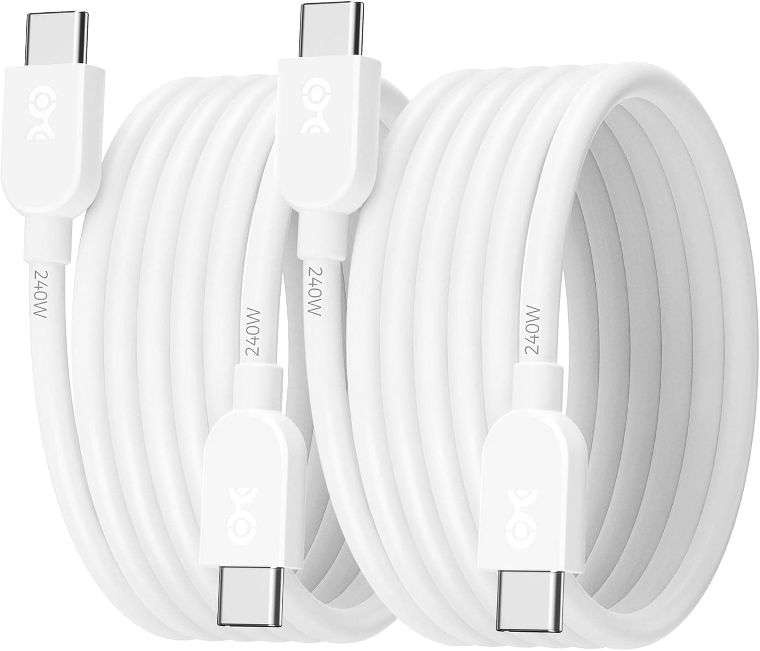 Cable Matters 2 本セット超柔軟 240W USB-C 充電ケーブル - 0.9m