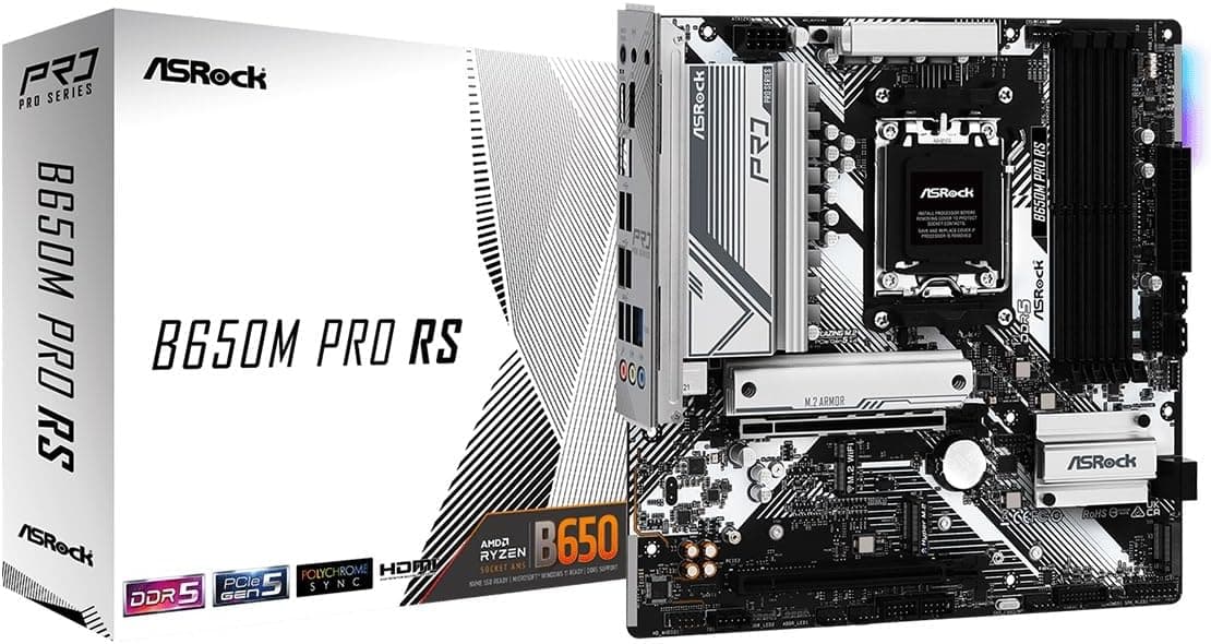ASRock B650M Pro RS Micro-ATXマザーボード MB6163