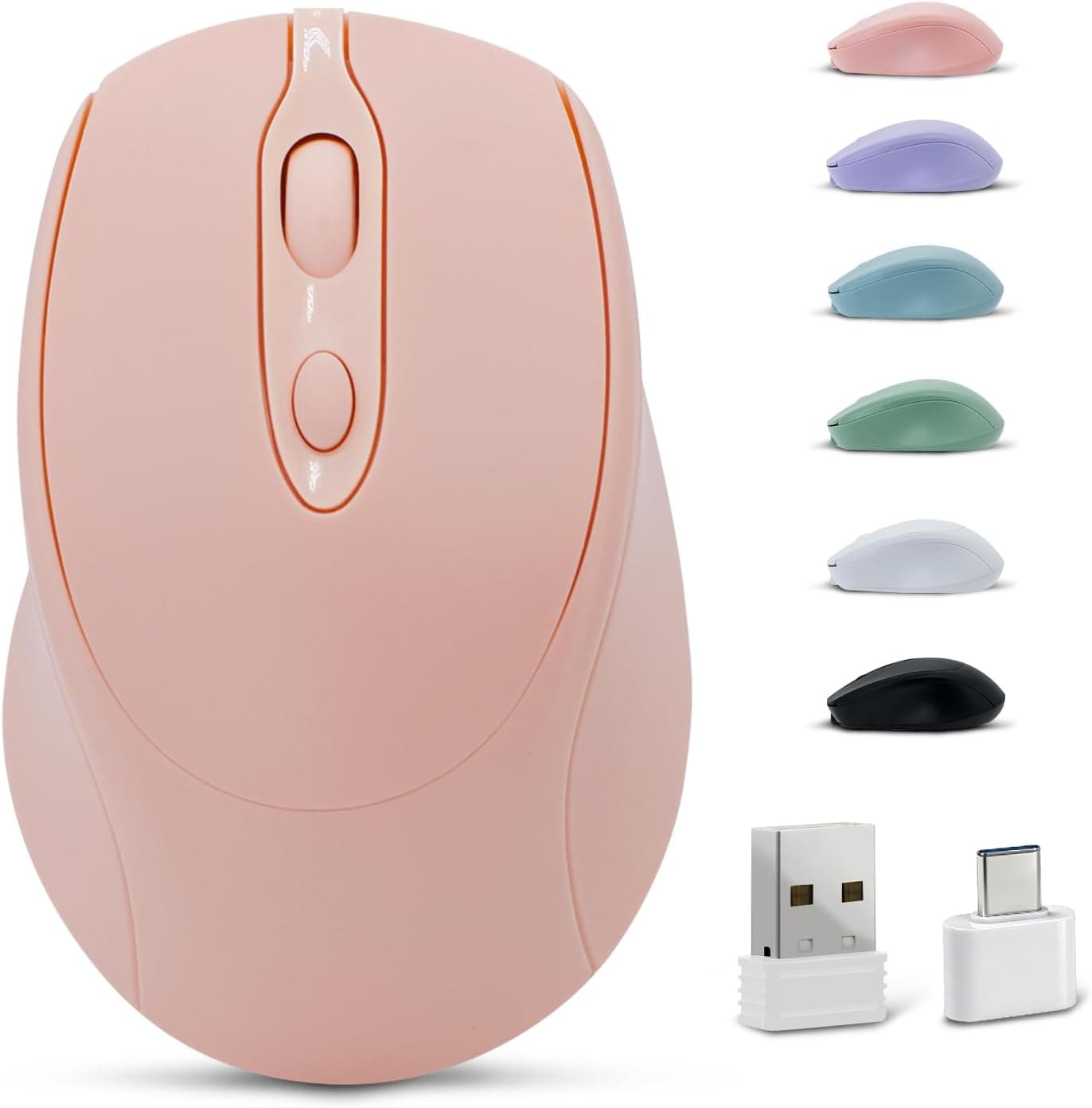 Dolrso ワイヤレスマウス B0BRVB2H1P Bluetooth 5.2・2.4GHz対応 静音充電式