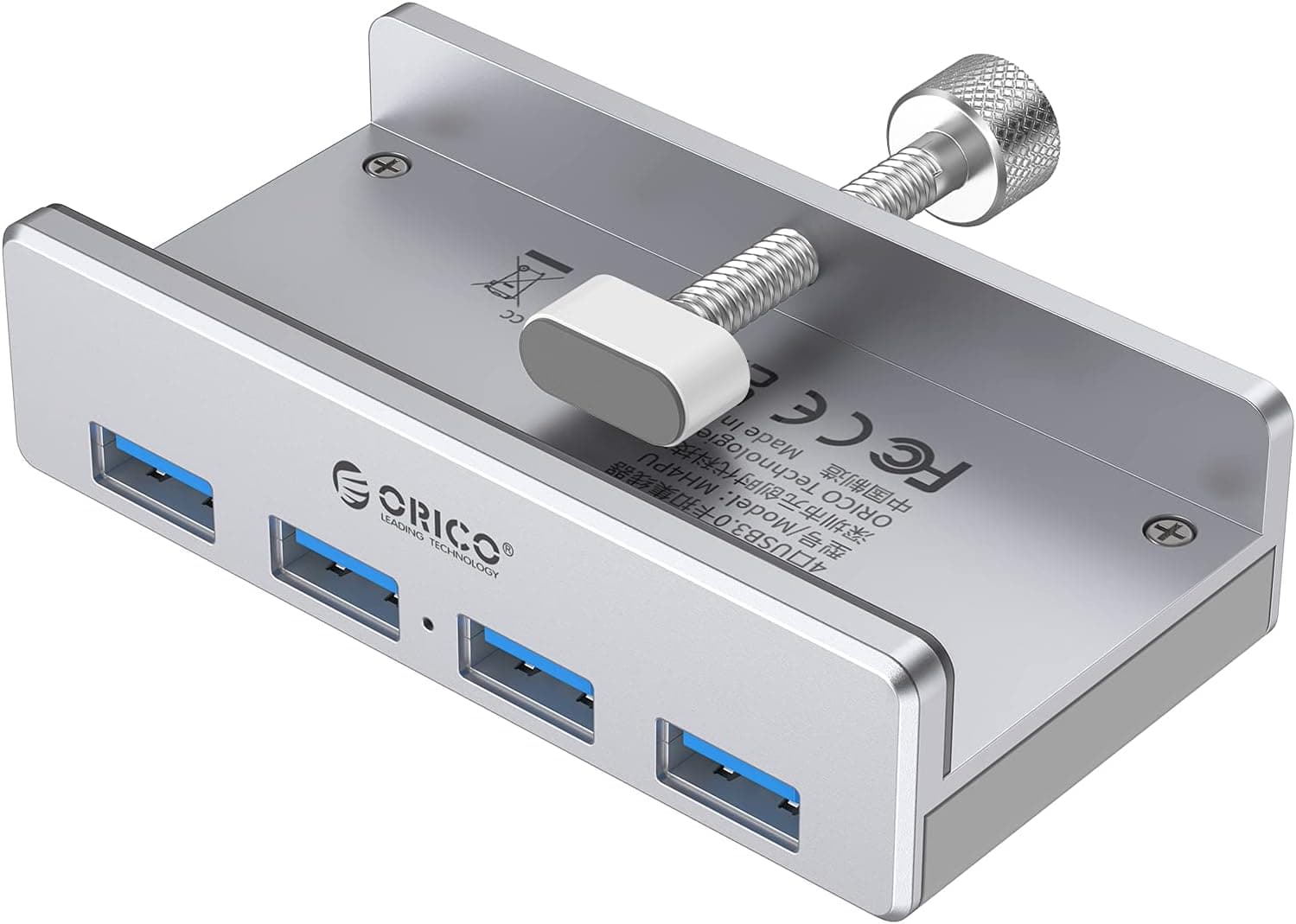 ORICO USB3.0 ハブ 4ポート 5Gbps高速クリップ式 USBハブバスパワー アルミニウム合金 HUB パソコン