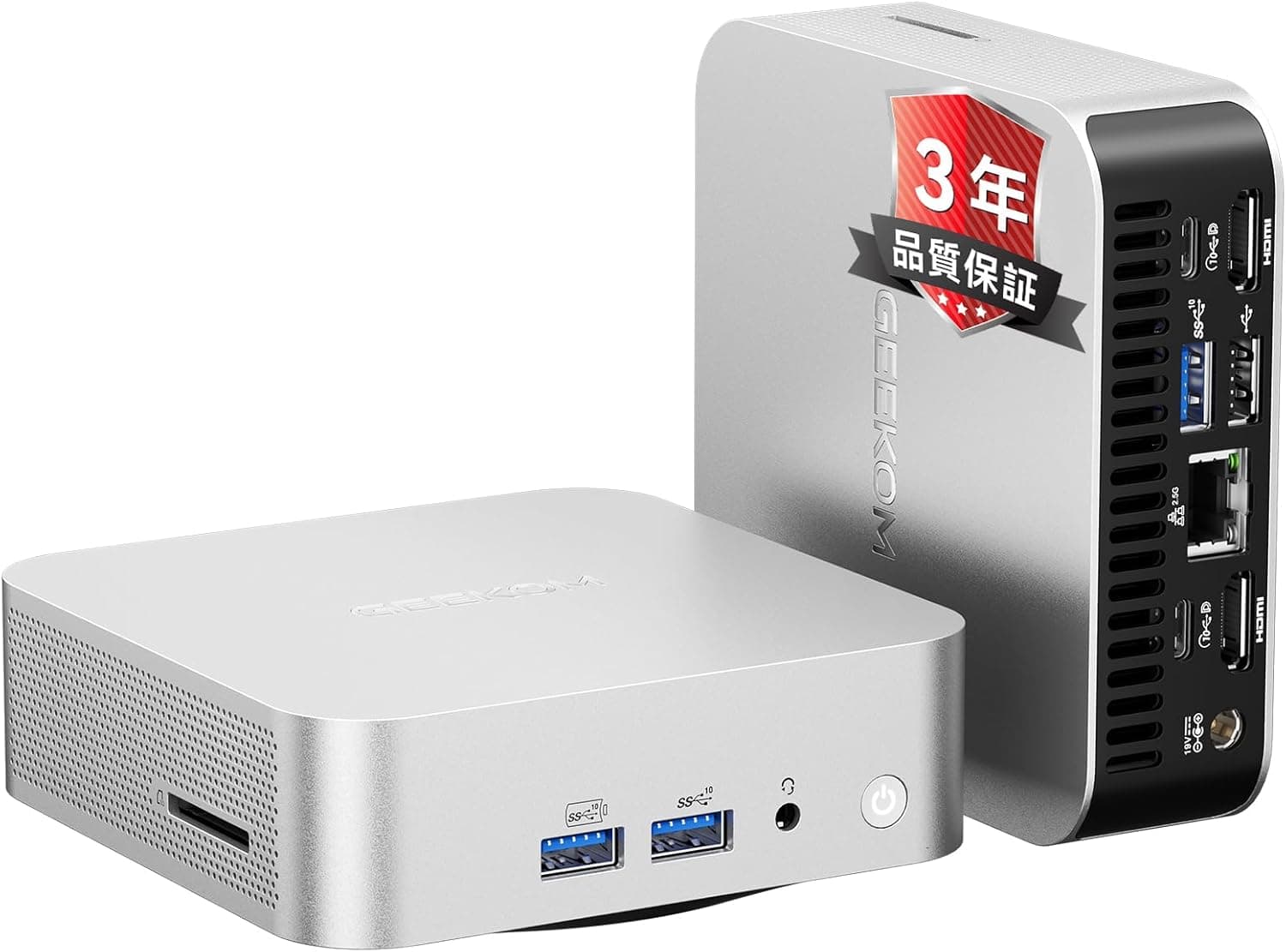 【法人向・ 5年安定稼働】GEEKOM A5 Pro ミニ PC AMD Ryzen 7530U搭載（6650H