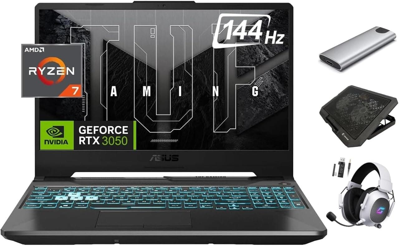ASUS TUF A15 ゲーミングノートパソコン 15.6インチ 144Hz FHD 8コア Ryzen 7 7435HS (Beats i7-13620H)