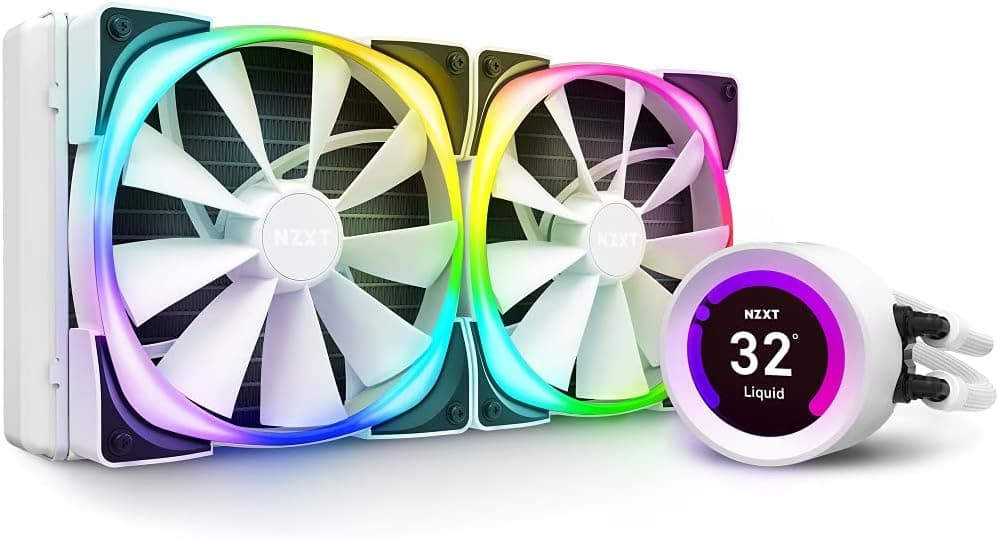 NZXT KRAKEN Z63 ホワイト簡易水冷CPUクーラー 液晶モニタ搭載 RGB対応 280mm RL-KRZ63-RW FN1626