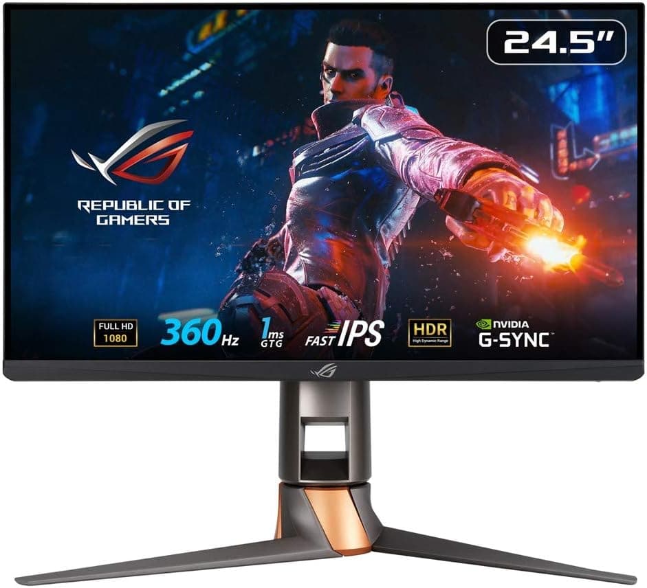 ASUS ゲーミングモニター 360Hz 24.5インチ モニター IPS FHD 1ms HDMI 2.0 DisplayPort 1.4 ヘッドホン出力 ROG SWIFT PG259QN