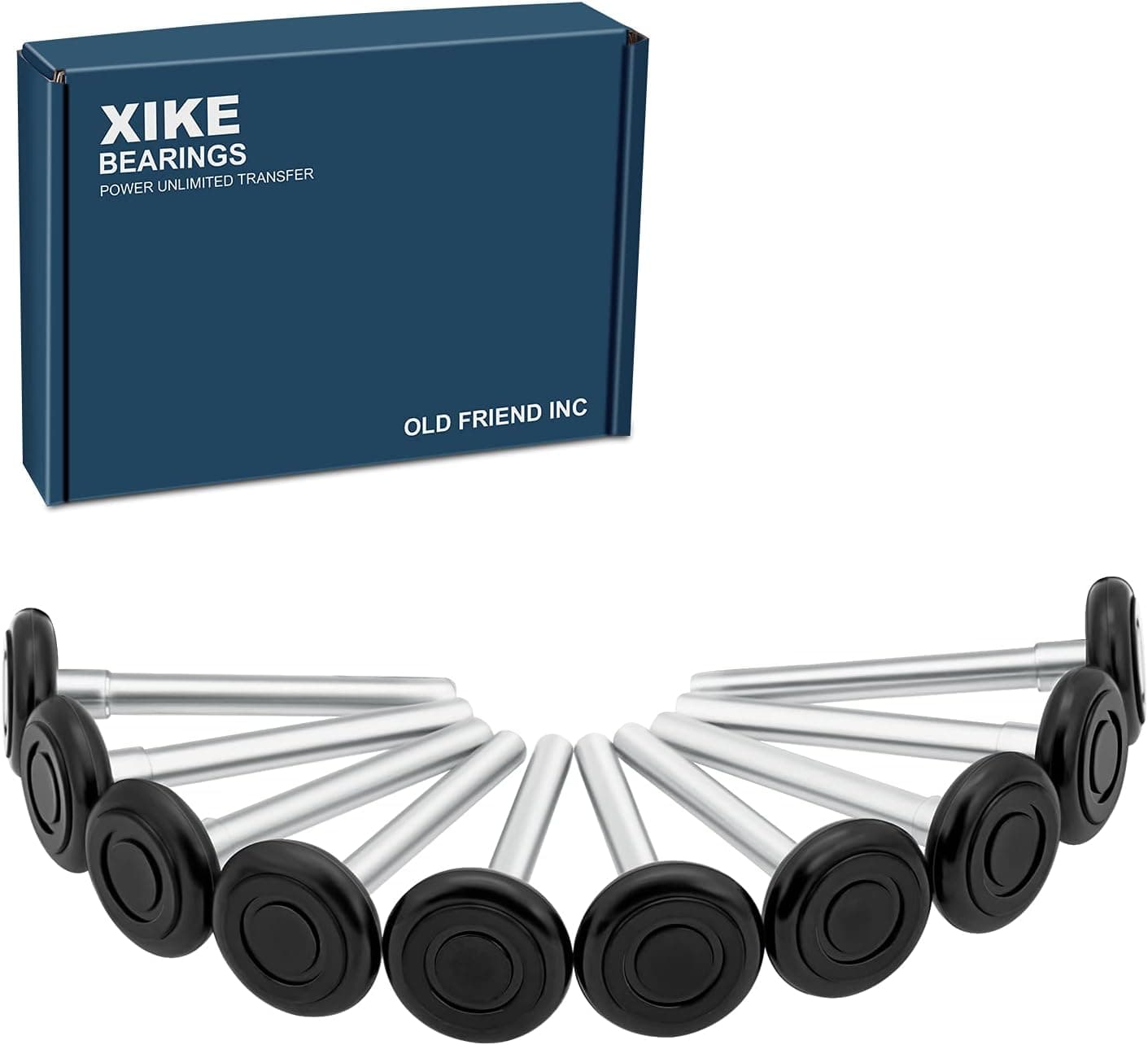 XIKE 10 Pcs 2" Nylon Garage Door Roller 4" Stem