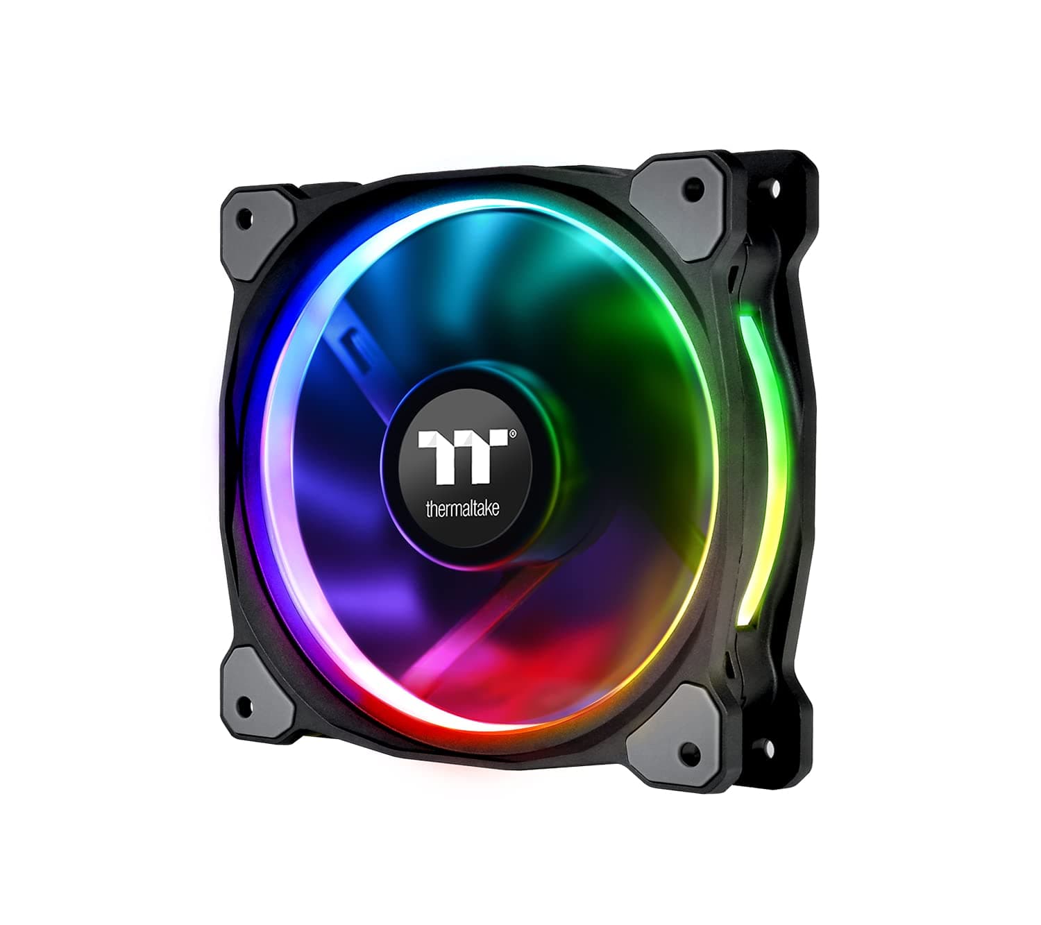 Thermaltake CL-F076-PL12SW-Aリビングプラス12 RGBラジエーターファンLumi Plus TTプレミアムエディションコンボキット - ブラック