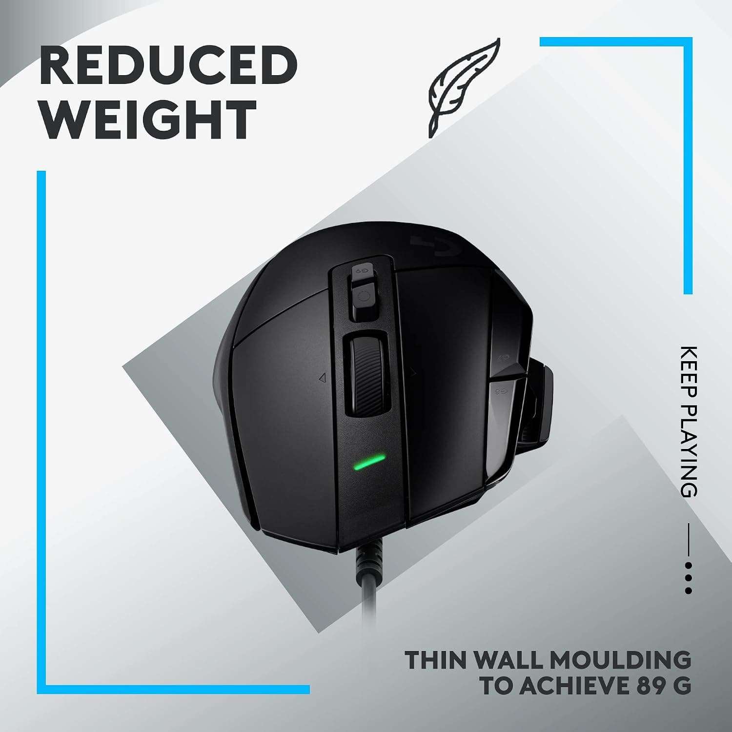 Logitech G Logitech G502 X 有線ゲーミングマウス - LIGHTFORCEハイブリッド光学-機械式プライマリスイッチ