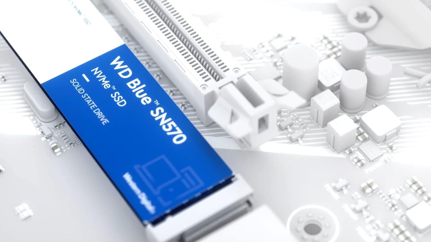 Western Digital(ウエスタンデジタル) 500GB WD Blue SN570 NVMe 内蔵ソリッドステートドライブSSD - Gen3 x4 PCIe 8Gb