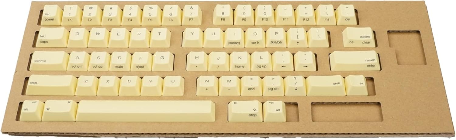PFU HHKB Professionalシリーズキートップセット英語配列中央印字蒲公英 PD-KB400KTLYC