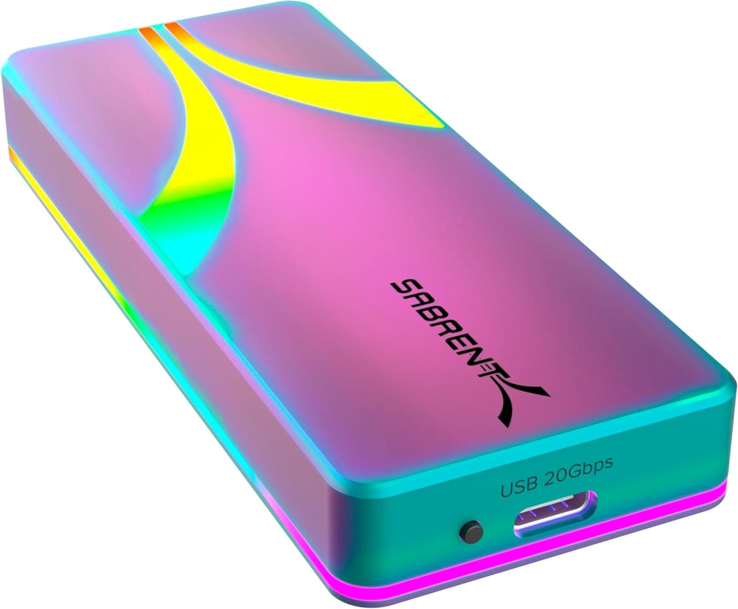 SABRENT Rocket RGB USB C 20Gbps M.2 SATA