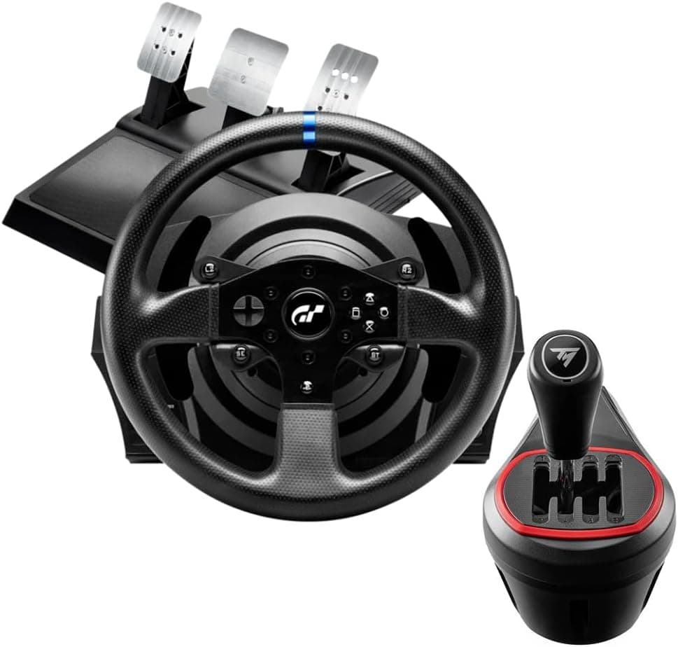 【国内正規品】Thrustmaster スラストマスター ステアリングコントローラー T300 RS GT Edition＋ TH8S Shifter Add-On レーシングシフターセット