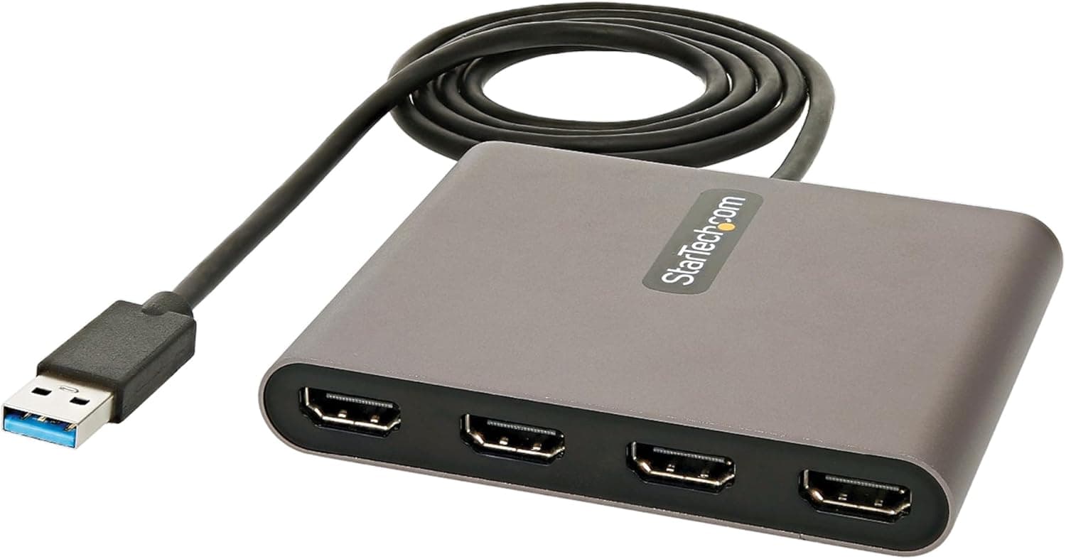 StarTech USB 3.0 HDMI変換アダプター 4画面 Windows専用 macOS ChromeOS Linux非対応 USB32HD4
