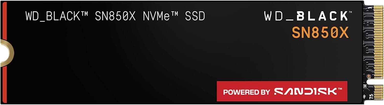 WD_BLACK 1TB SN850X NVMe 内蔵型ゲーミングSSD ソリッドステートドライブ - Gen4 PCIe M.2 2280 最高7
