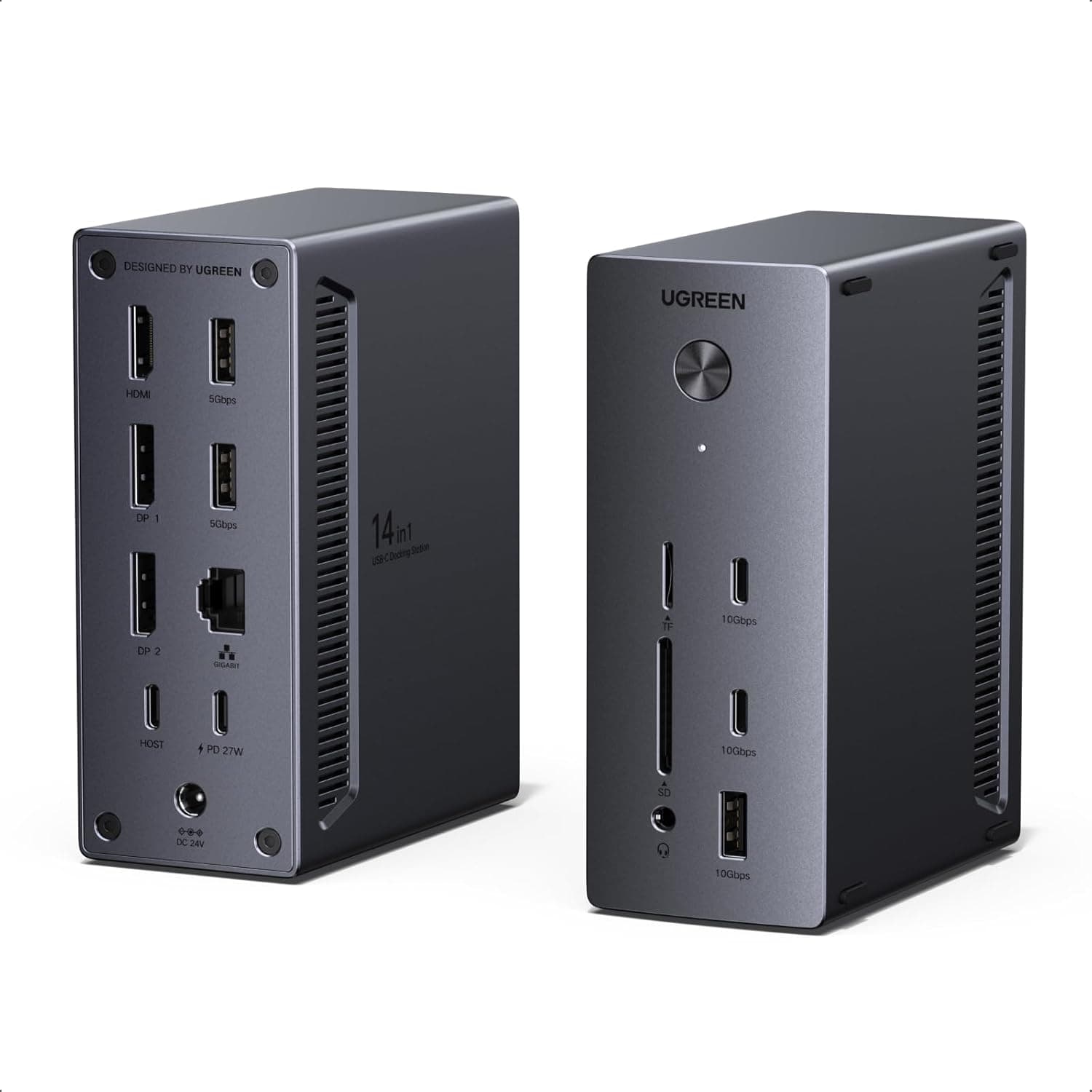 UGREEN ドッキングステーション 14-in-1 3画面出力 2つのDP&HDMI