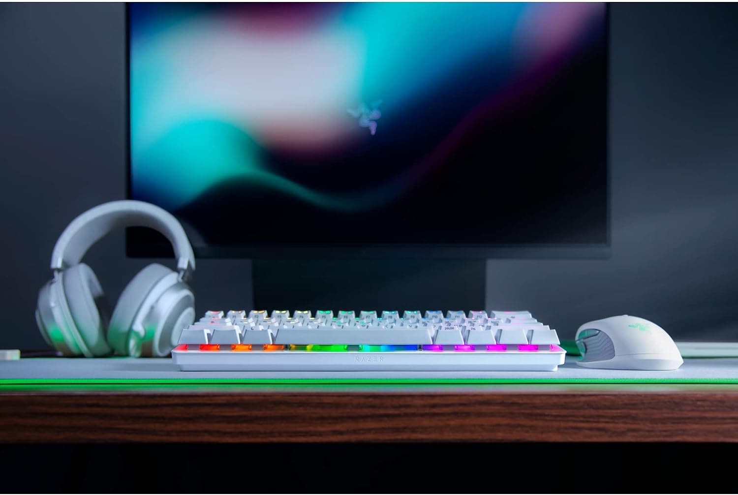 Razer Huntsman Mini - 60% Optical Keyboard (Clicky Purple Switch) Mercury