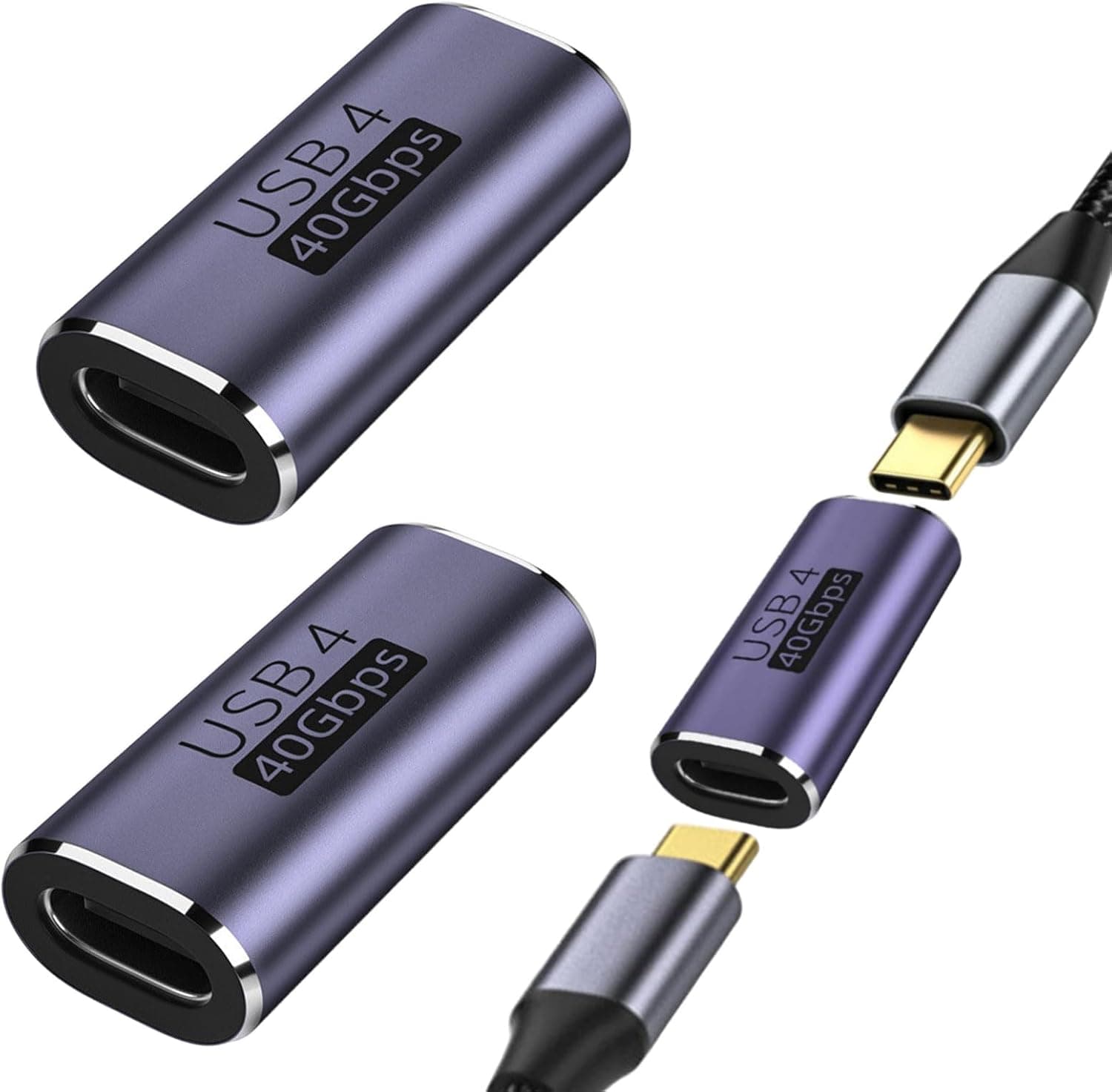 Watlikeup USB Cメス-メスアダプター2個 USB Cカプラー