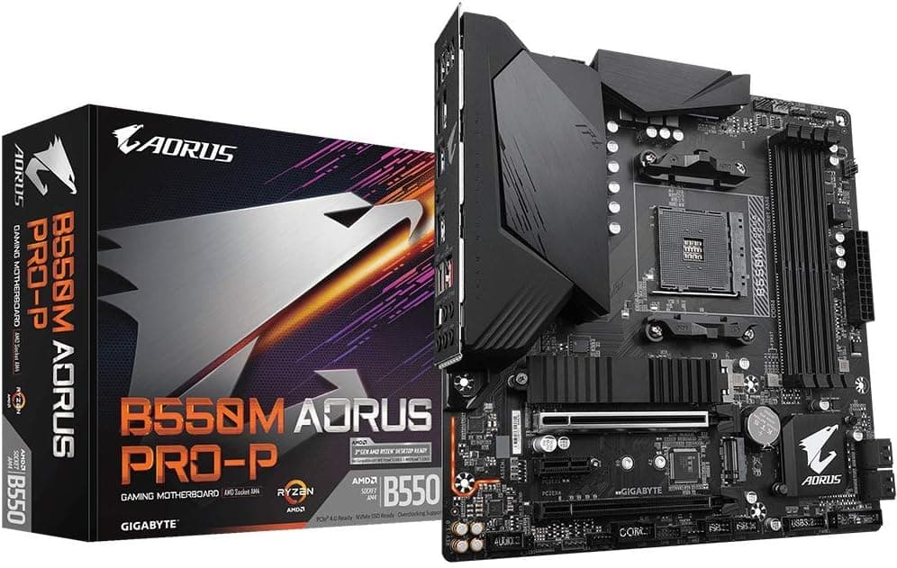 GIGABYTE B550M AORUS PRO-P マザーボード MicroATX [AMD B550チップセット搭載] MB5129