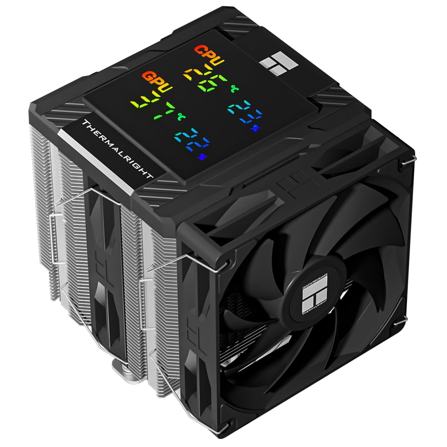 Thermalright Peerless Assassin 120 デジタルブラック CPU エアクーラー デジタルスクリーントップカバー ヒートパイプ 6本コンピューターCPUクーラー AM4