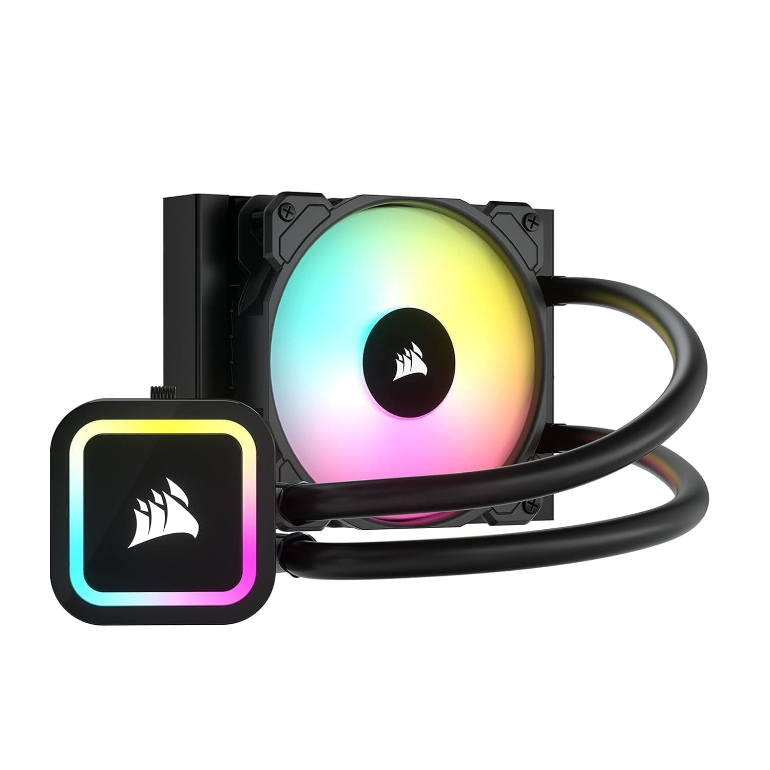 Corsair H60x RGB Elite Liquid CPUクーラー - ダイナミックRGBLED 16個 - SP120 Eliteシリーズ PWMファン AirGuideテクノロジー搭載 - インテル LGA 1700