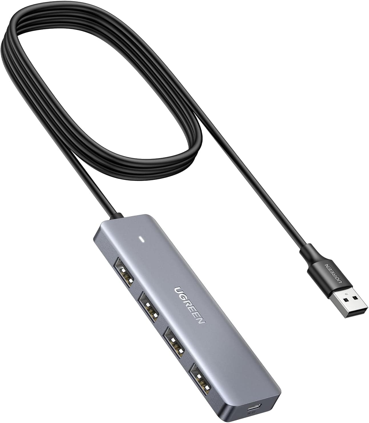 UGREEN USB 3.0 ハブ4ポート拡張 USB ハブ USB C電源供給セルフパワー