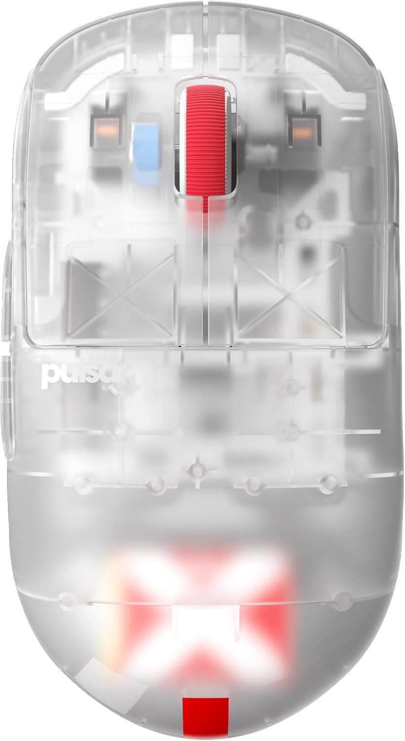 Pulsar Gaming Gears X2H Mini Superclear ワイヤレスゲーミングマウス超軽量 52グラム左右対称 2.4Ghz 1ms 26000 DPI Optical Sensor PAW3395 国内正規品