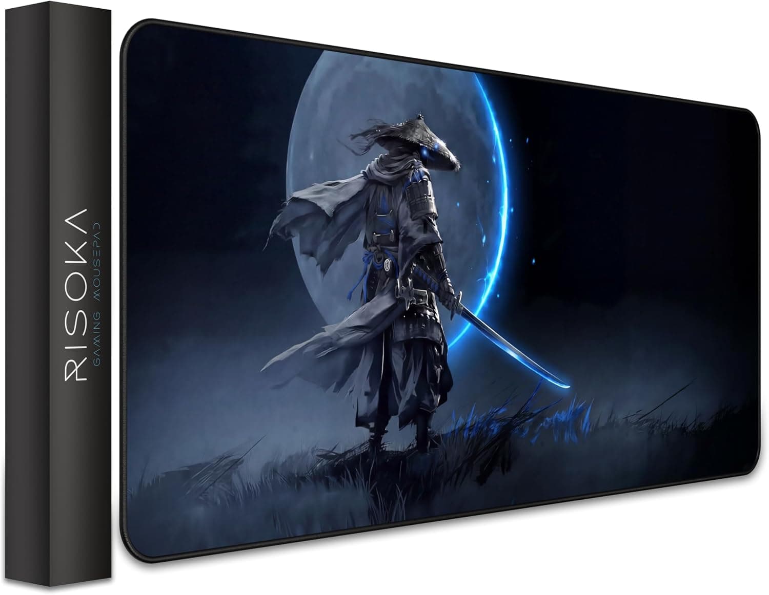 RISOKA XXL アニメゲーム用マウスパッド 35.4 x 15.7インチ - 防水