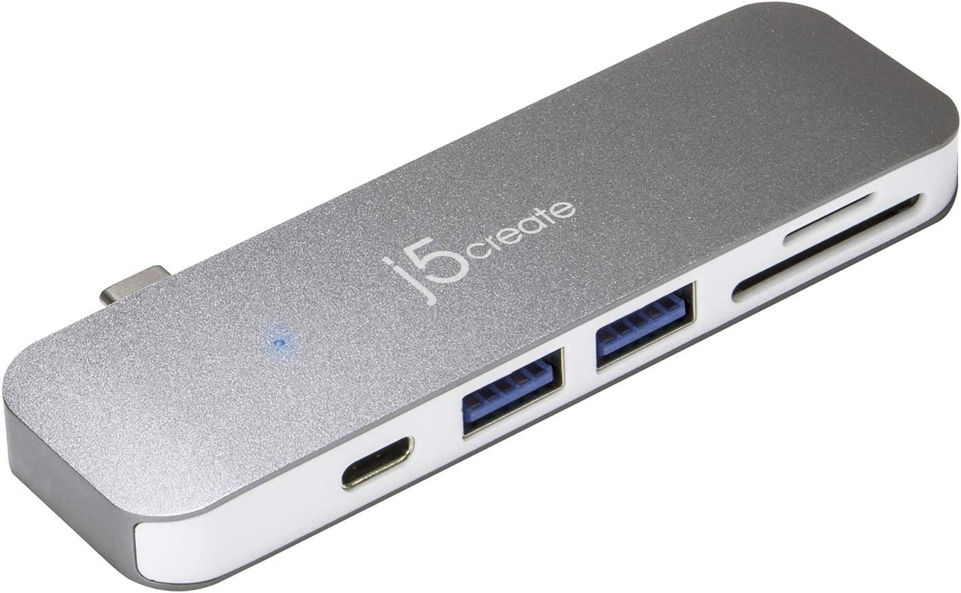 j5create USB C 6in1 ドッキングステーション USB A x 2 USB C 高速転送5Gbps PD60W SD