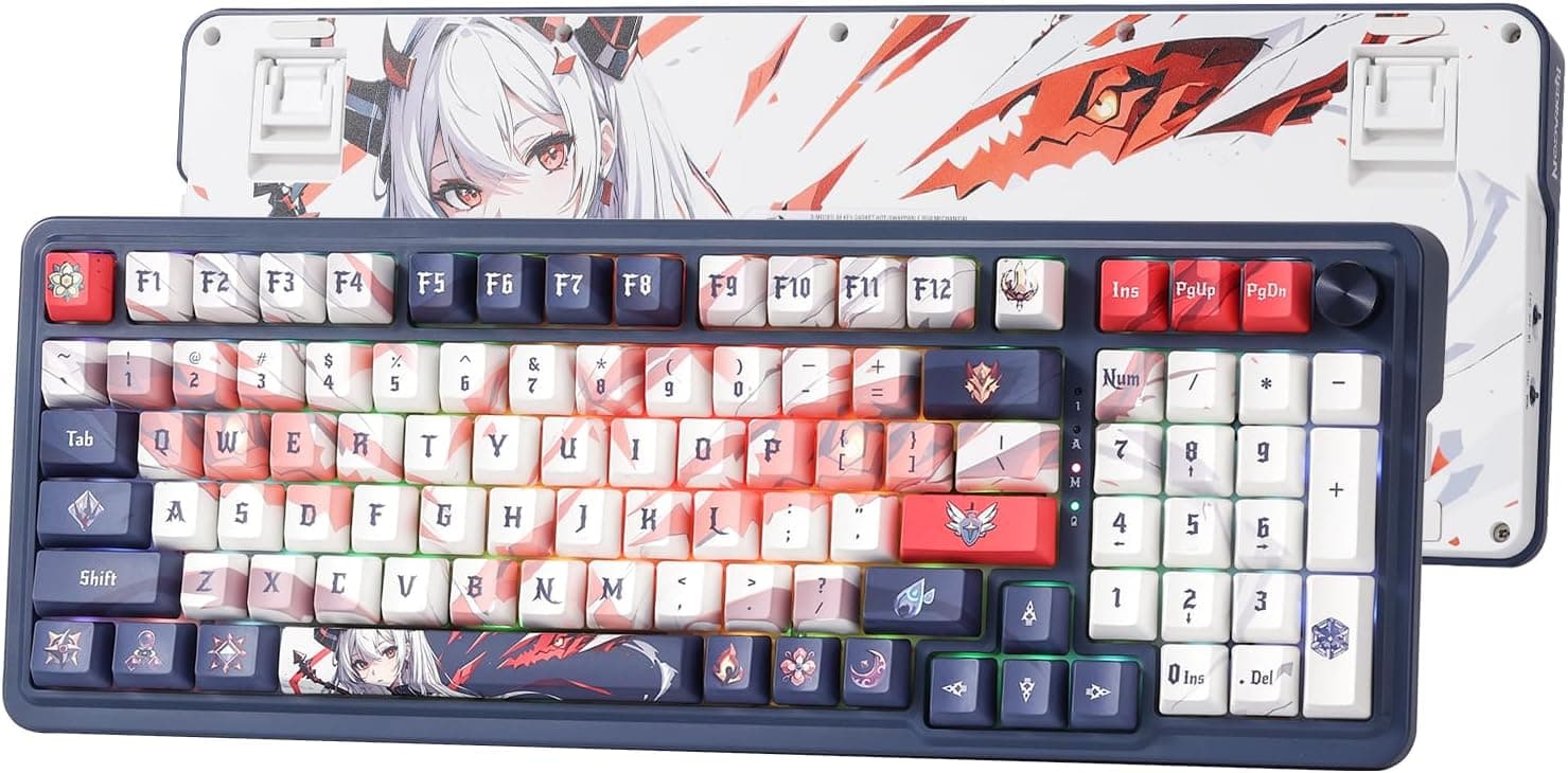 Redragon K686 PRO SE 98ワイヤレスガスケットrgbゲーミングキーボードのキー