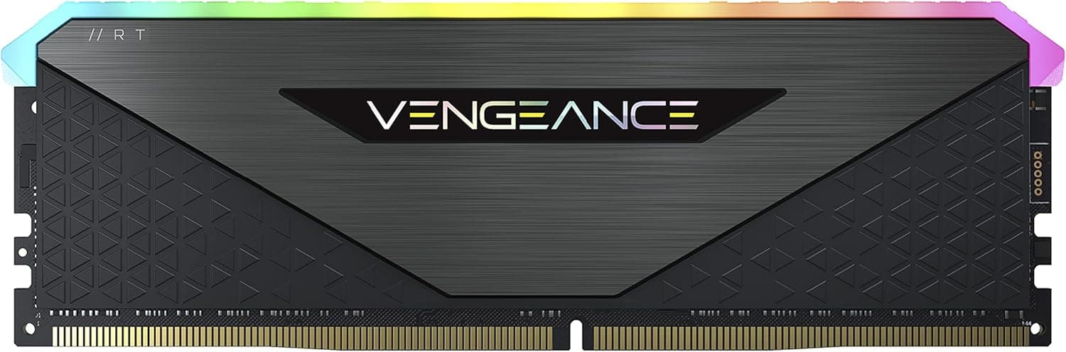 CORSAIR VENGEANCE RGB RT DDR4 メモリ 32GB(16GB×2)最大3600MHz対応 AMD EXPO & Intel XMP対応 CL18 デスクトップPC用ブラック CMN32GX4M2Z3600C18