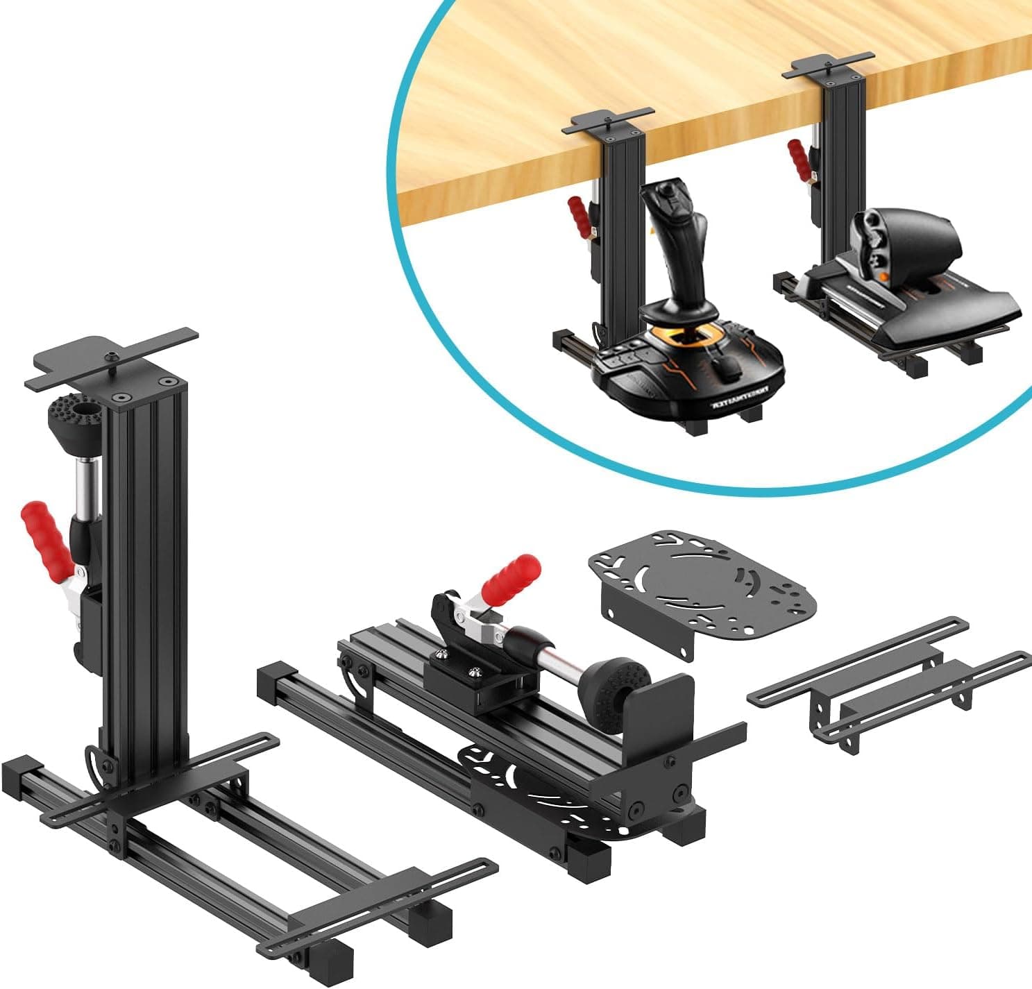 2 Set The Desk Mount for The Flight Sim Game Joystick