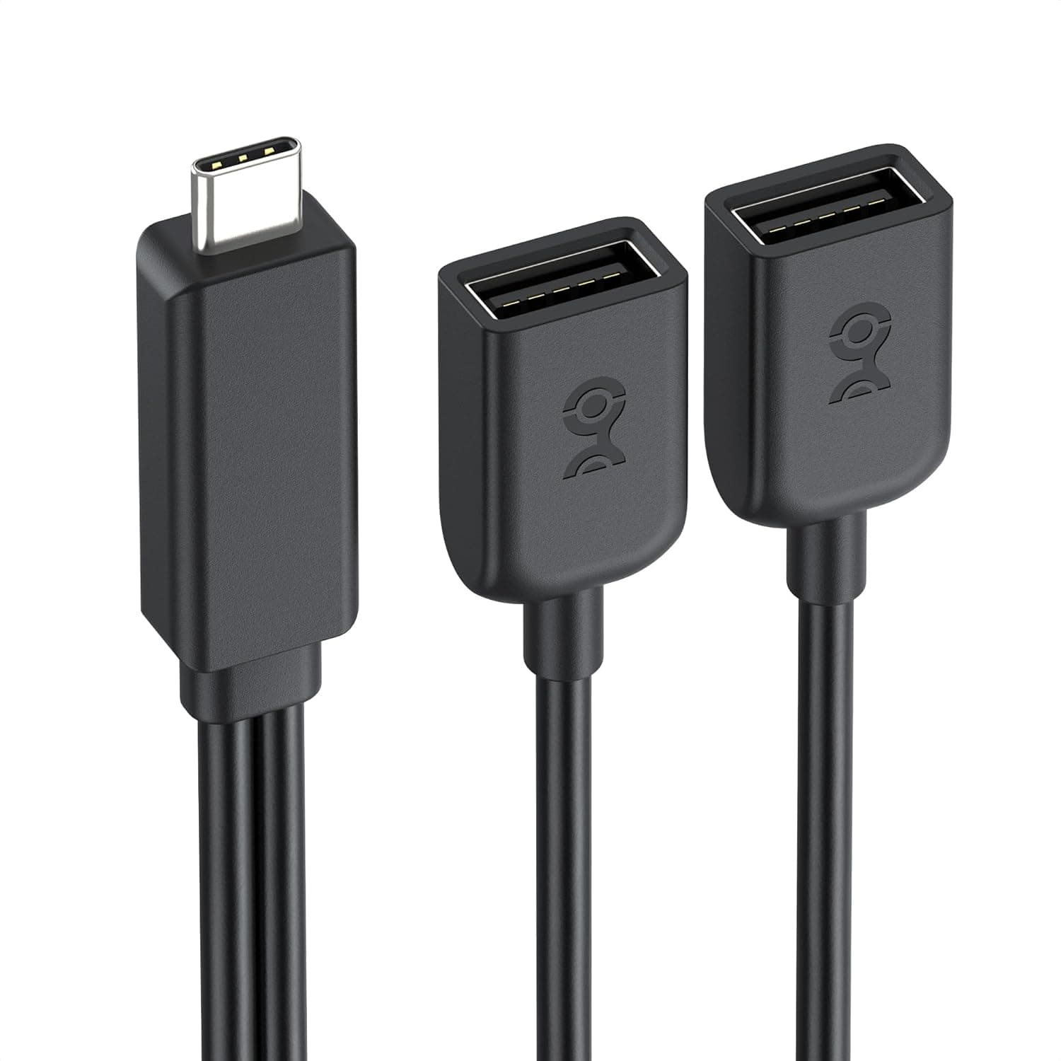 Cable Matters USBCオス - デュアルUSBAメススプリッターケーブル 30cm