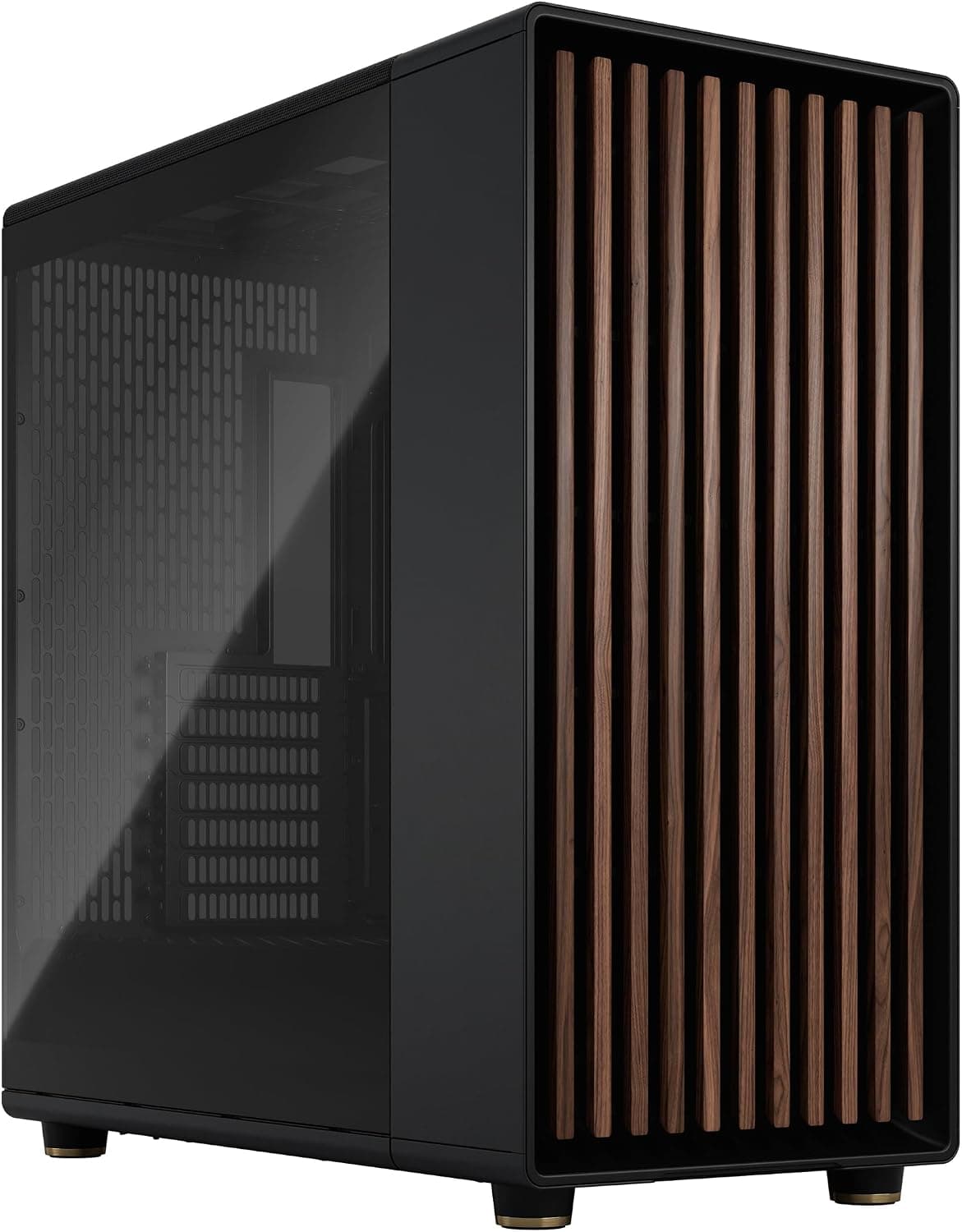Fractal Design North XL チャコールブラック TG- 140mmアスペクトPWMファン3個付属 - Type C USB - EATX エアフローフルタワーPCゲームケース。