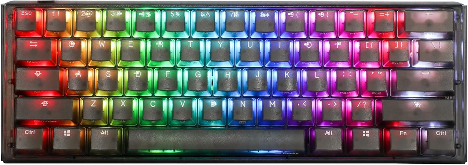 Ducky One 3 Mini Aura 60% Cherry MX Silent Red メカニカルキーボード