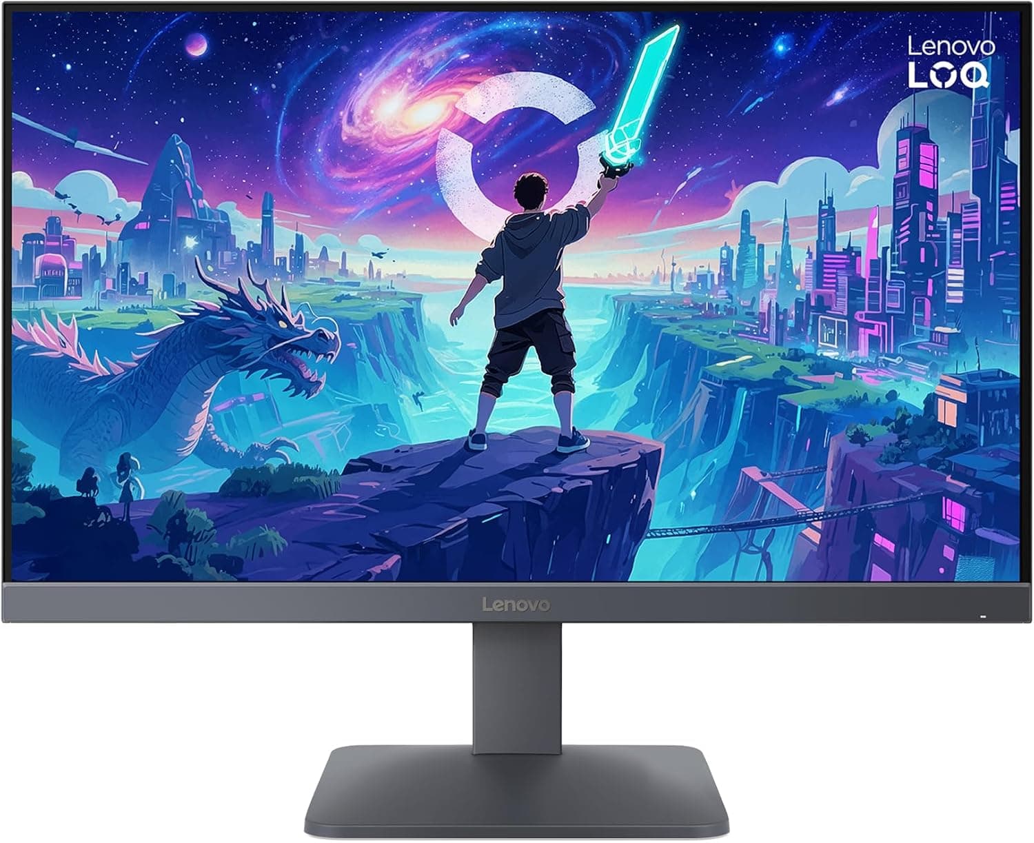 Lenovo LOQ 24-10 モニター 23.8インチ FHD IPS ゲーミングモニター - 200Hz - 0.5ms MPRT - HDR10 - FreeSync Premium