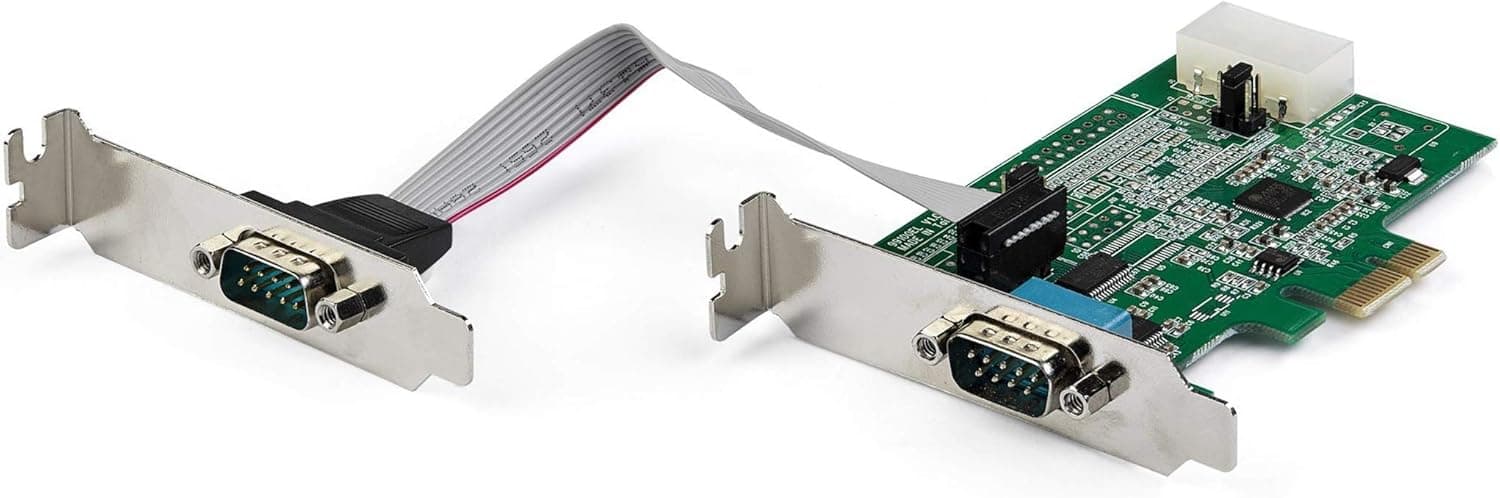 StarTech.com RS232Cシリアル2ポート増設PCIeカード 16950 UART 標準&ロープロファイルに対応 921.4kbps Windows