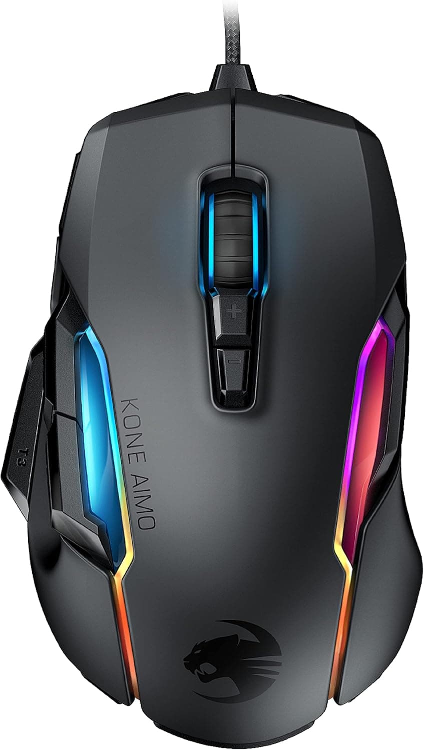 ROCCAT Kone AIMO Remastered RGBA スマートカスタマイズ USB-A ゲーミングマウス (光学式 Owl-Eye 16K